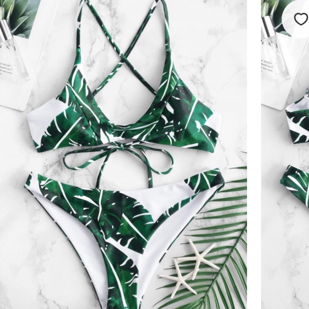 Palm leaf bikini